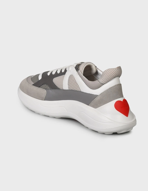 серые Кроссовки Love Moschino 15306_gray размер - 39