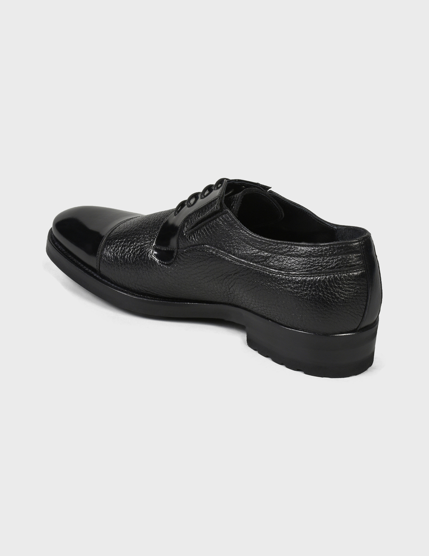 мужские черные Дерби Mario Bruni 63171-black - фото-2
