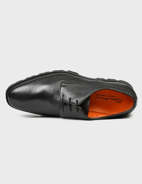 черные мужские Дерби Santoni Sant-AW21-MCLG17803SM3EABMN01-black 16456 грн