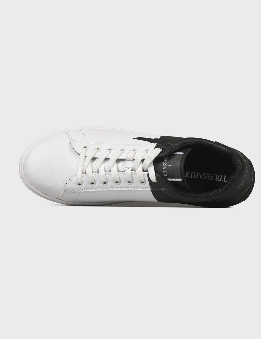 мужские белые  Кеды Trussardi 00415_white - фото-5