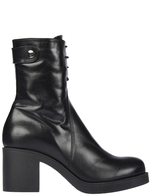 женские черные кожаные Ботинки Conni 7112_black - фото-5