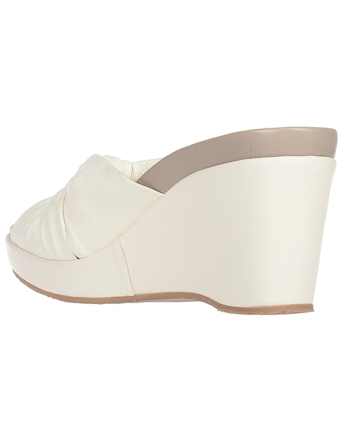 женские белые Шлепанцы Massimo Santini 205_beige - фото-2