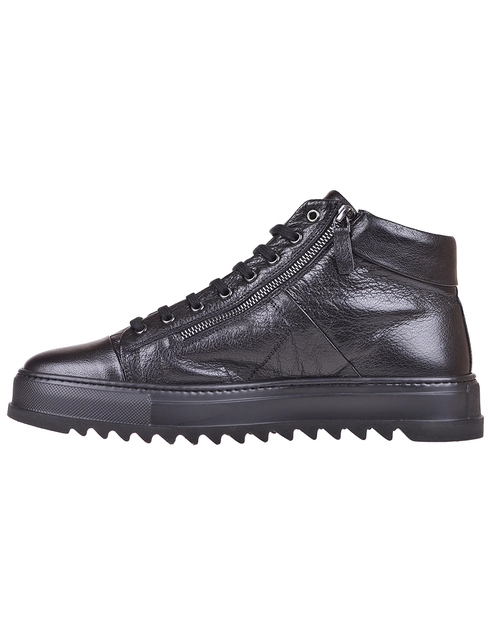 мужские черные Кеды Giampiero Nicola 16641_black - фото-2