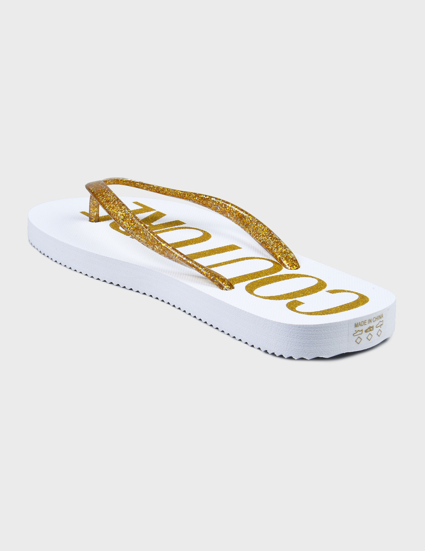 женские золотые Пантолеты Versace Jeans Couture 74VA3SQ7ZS626-PX1 - фото-2
