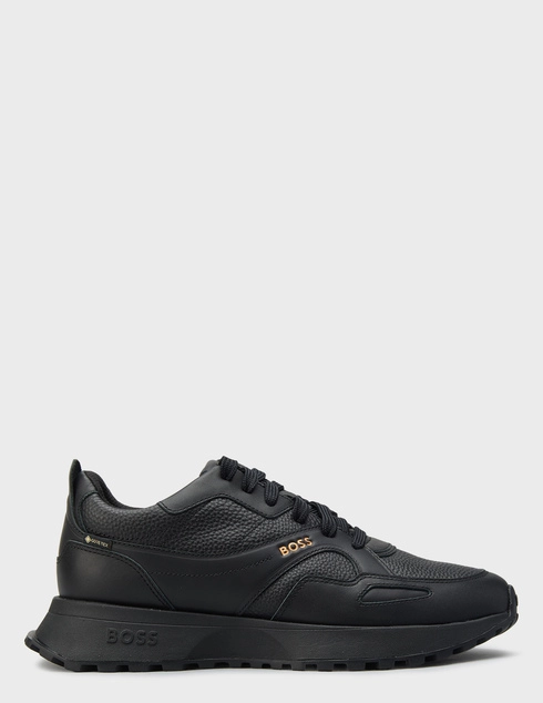 мужские черные кожаные Кроссовки Boss AGR-50529520-005_black - фото-5