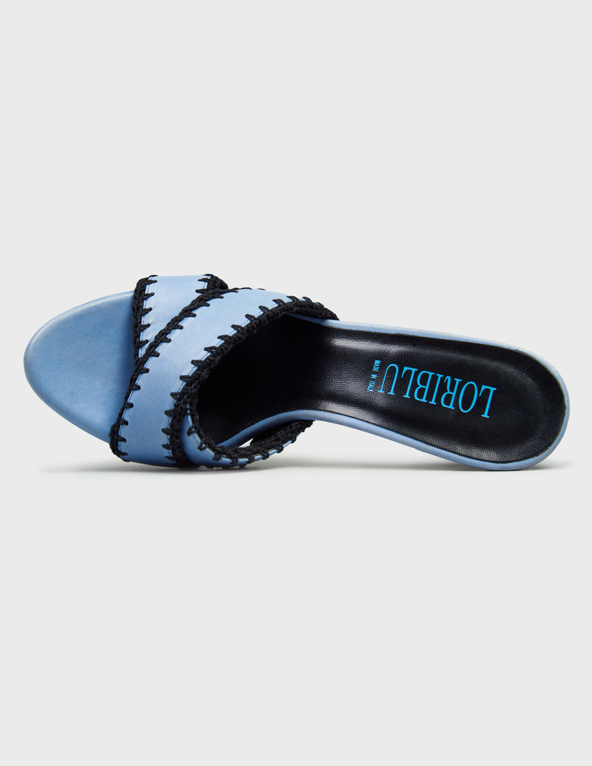 голубые женские Шлепанцы Loriblu 994_blue 3495 грн