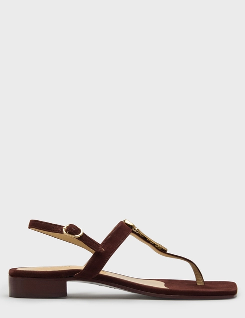 женские коричневые замшевые Сандалии SIANO VIA ROMA 045_brown - фото-5