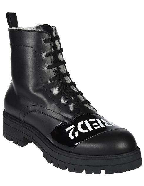 черные Ботинки Dsquared2 62375-М-К-logo_black