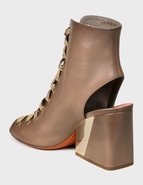 женские коричневые Босоножки Santoni WHDO57745HA7SDSOM18-brown - фото-2