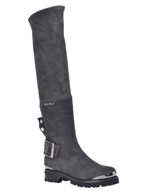 серые Ботфорты Nando Muzi 202_gray