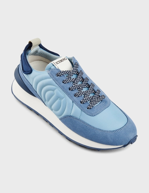 голубые Кроссовки Iceberg 1728-3-R-blu-jeans_blue