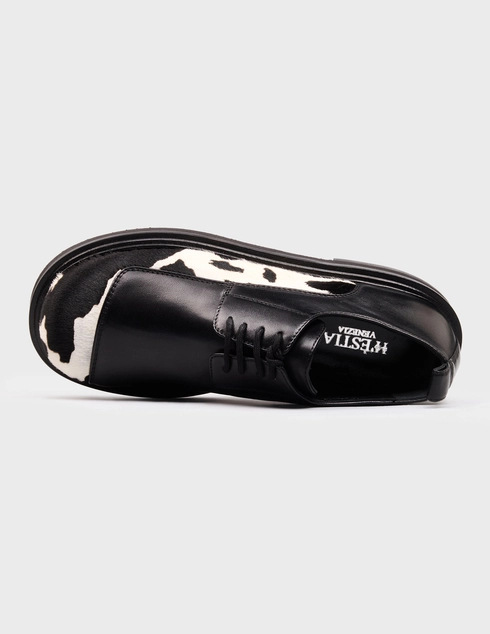 черные женские Дерби H'estia Venezia 8363_black 19800 грн