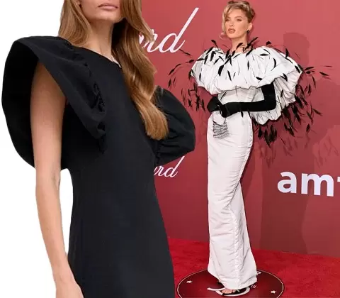 Ельза Госк у творінні Nina Ricci & Сукня бренду KARL LAGERFELD