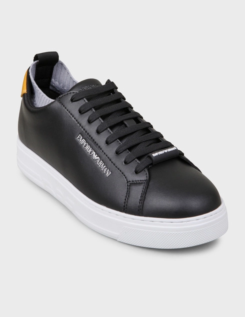 черные Кеды Emporio Armani 308_ohra-black