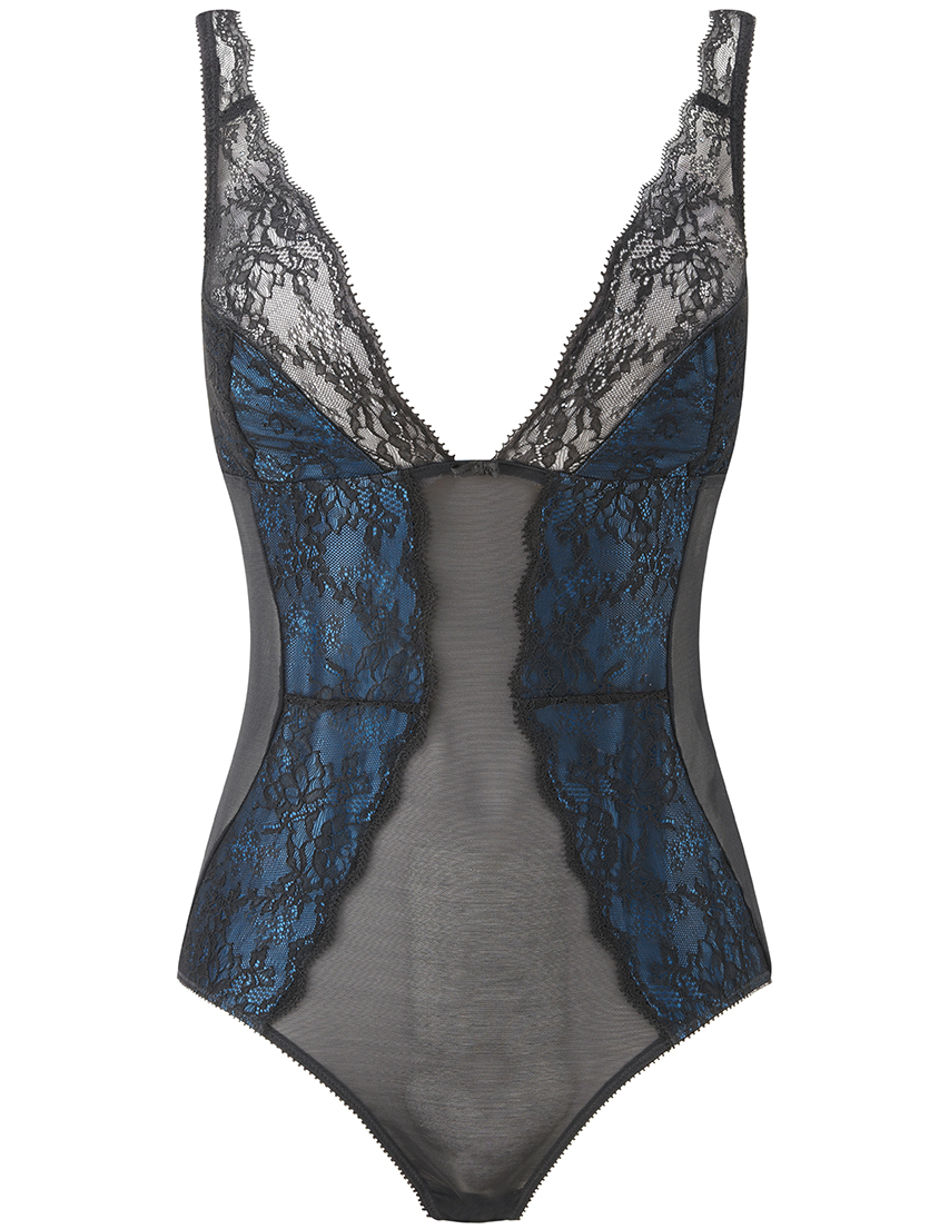 Женское боди GOSSARD Olympia-11909-Black-Blue