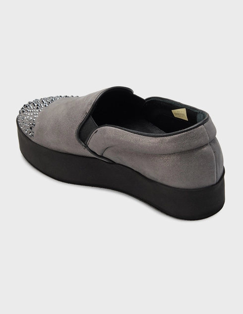 женские серебряные Слипоны Eddy Daniele Edgy1403grey_silver - фото-2