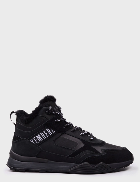 мужские черные кожаные Кроссовки Bikkembergs 32211-black - фото-5