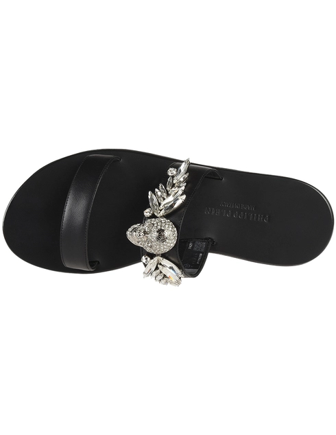 черные женские Шлепанцы Philipp Plein 0214_black 9510 грн