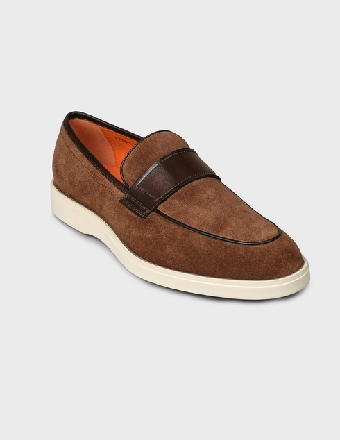 коричневые Лоферы Santoni Sant-SS20-MGDT17101PCUEWICS50-brown