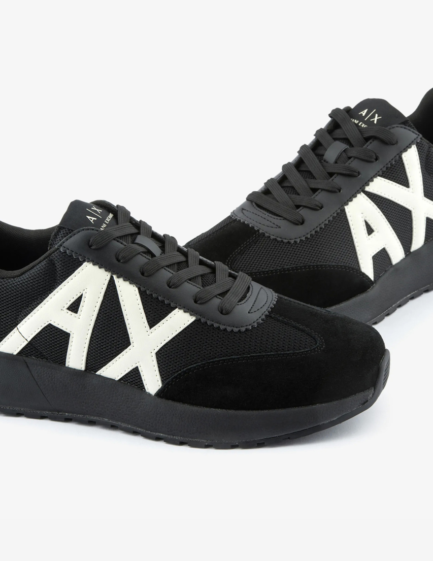 черные мужские Кроссовки Armani Exchange ms141_black 5242 грн