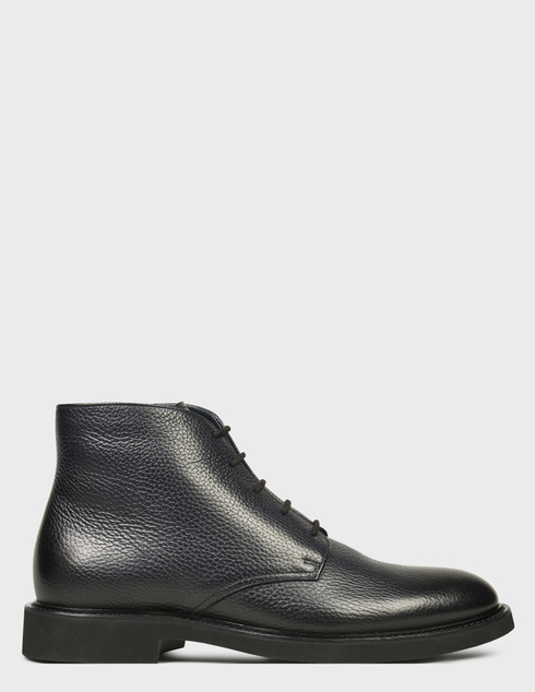 мужские черные кожаные Ботинки Doucal'S 2271-black - фото-5