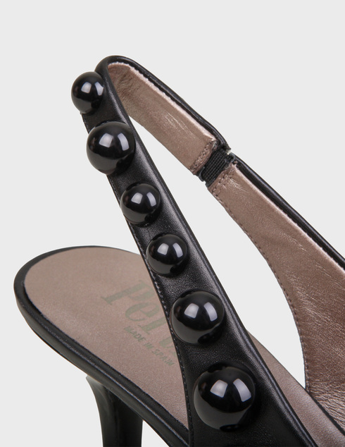 женские черные кожаные Туфли Pertini 201W16775D1 - фото-5