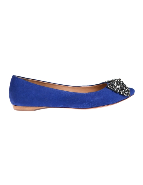 женские синие Балетки Schutz 1622_blue - фото-2