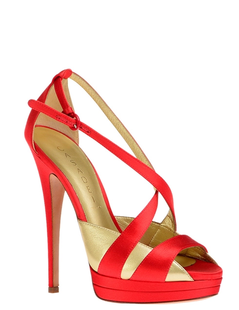 красные Босоножки Casadei 6476_red