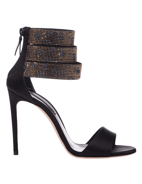 женские черные Босоножки Casadei 154_black1 - фото-2