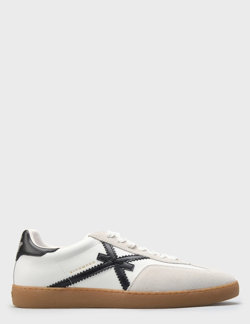 мужские белые кожаные Кеды John Richmond 31001A - фото-5