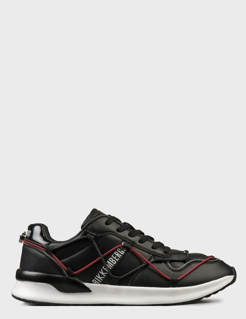 мужские черные кожаные Кроссовки Bikkembergs BKK16204NERO_black - фото-5