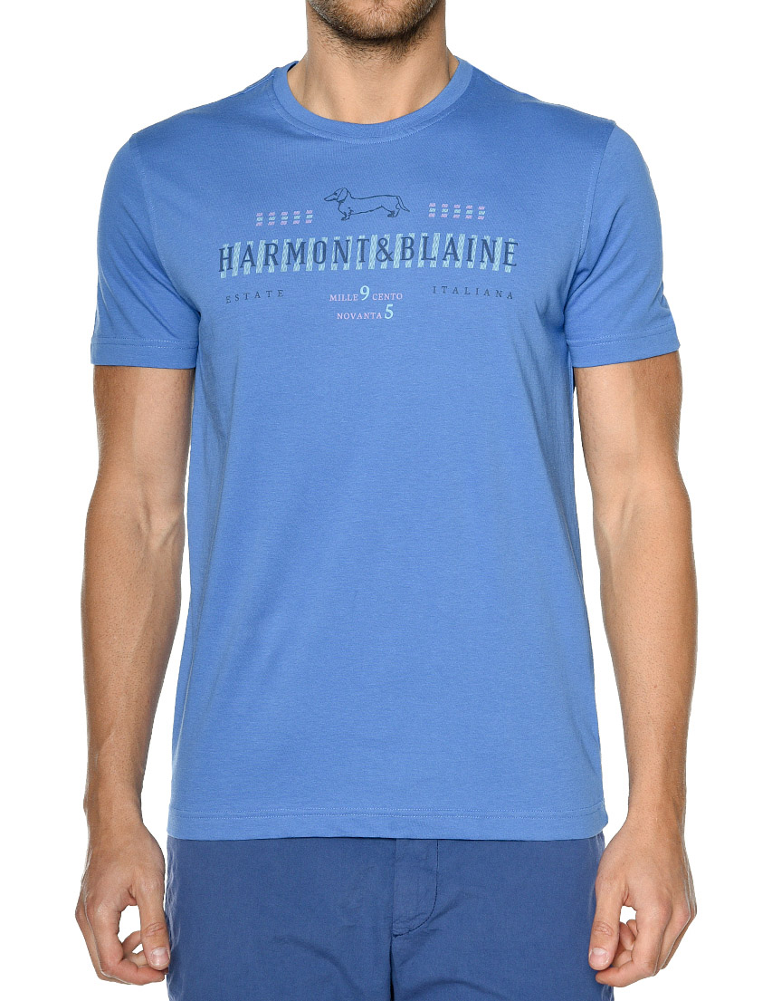 Мужская футболка HARMONTBLAINE I00245020849819_blue