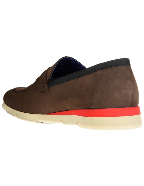 мужские коричневые Лоферы Alberto Guardiani S76032B_brown - фото-2
