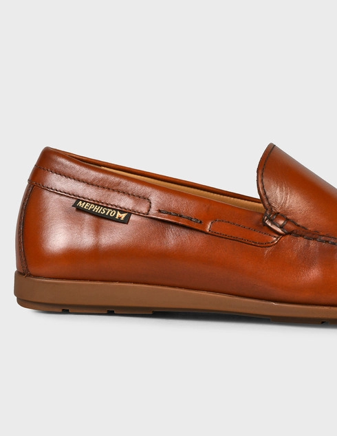 мужские коричневые кожаные Мокасины Mephisto ALGORAS-brown - фото-5
