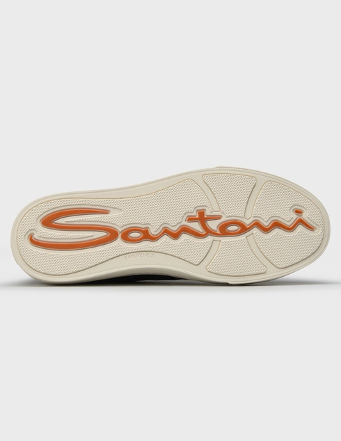 синие Кеды Santoni 21967_blue размер - 40; 41; 42; 42.5; 43; 44; 45; 46