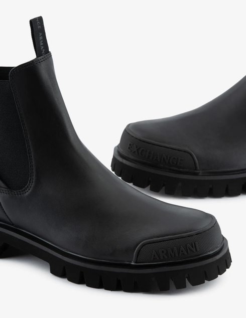 черные мужские Ботинки Armani Exchange ms129_black 7245 грн