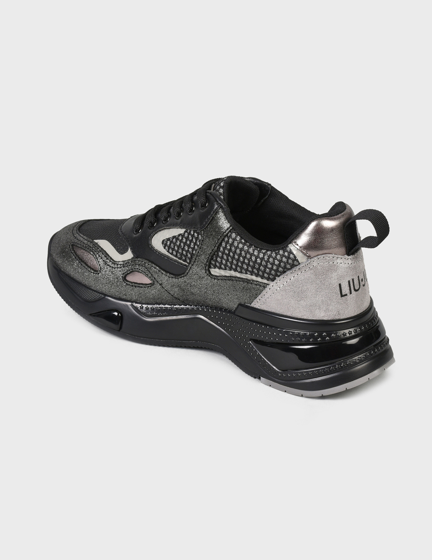 женские серые Кроссовки Liu Jo AGR-BF1015PX096-22222 - фото-2