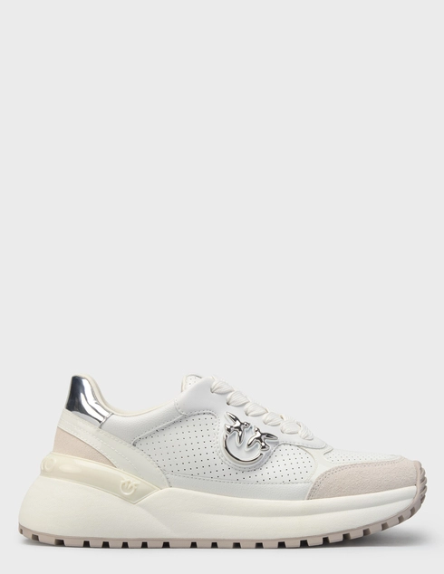 женские белые кожаные Кроссовки Pinko SS0149P069-Z1B - фото-5