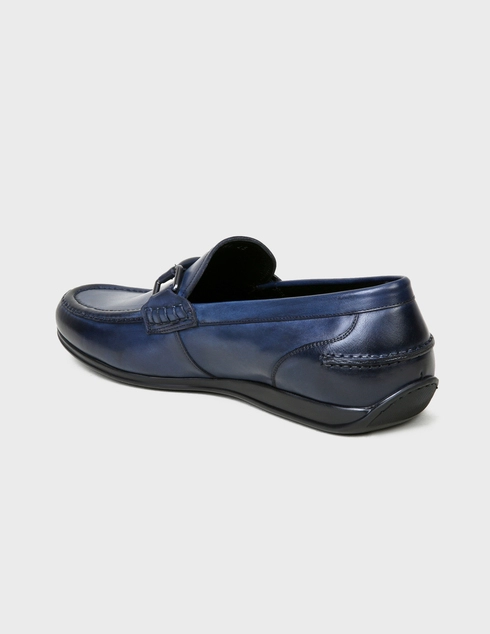 мужские синие Лоферы Roberto Serpentini 24576-blunotte-blue - фото-2