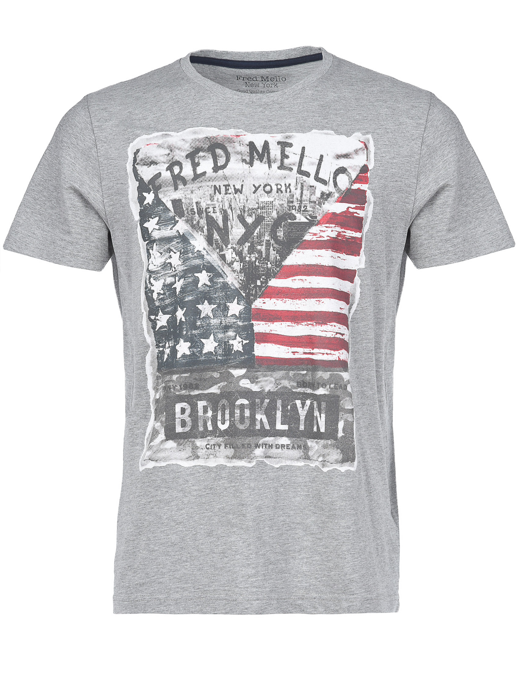 Мужская футболка FRED MELLO FM18S31TG-grey_gray