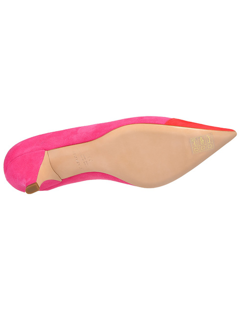 женские розовые замшевые Туфли Casadei 675-pink - фото-5
