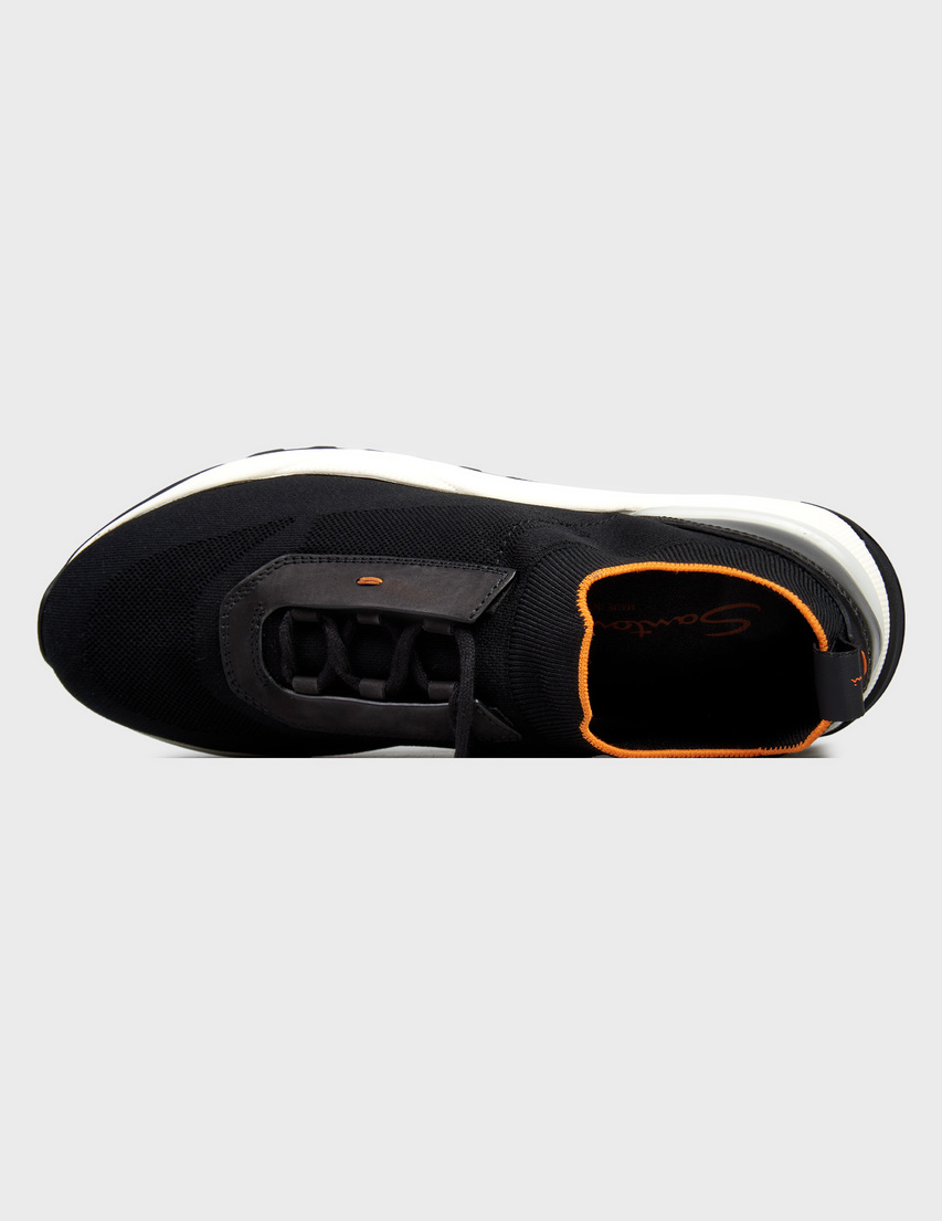 черные мужские Кроссовки Santoni 21601_black 20147 грн