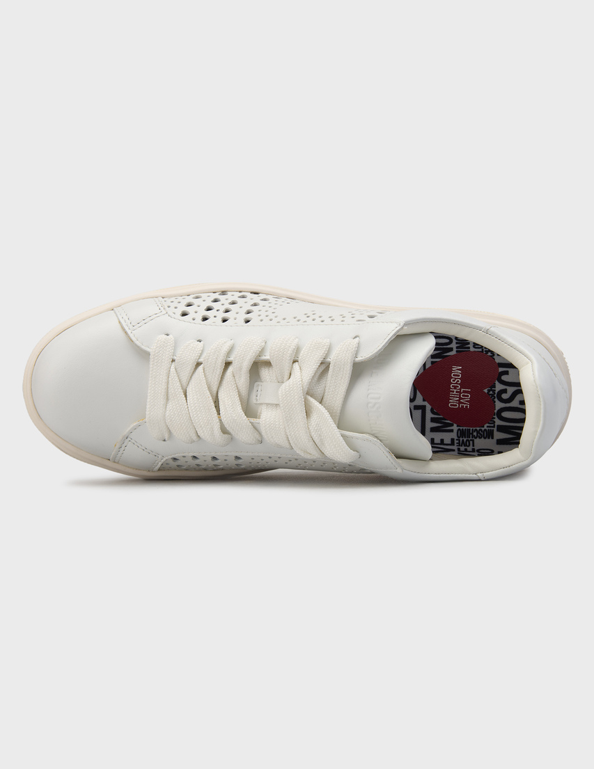 белые женские Кеды Love Moschino 15814-white 7169 грн