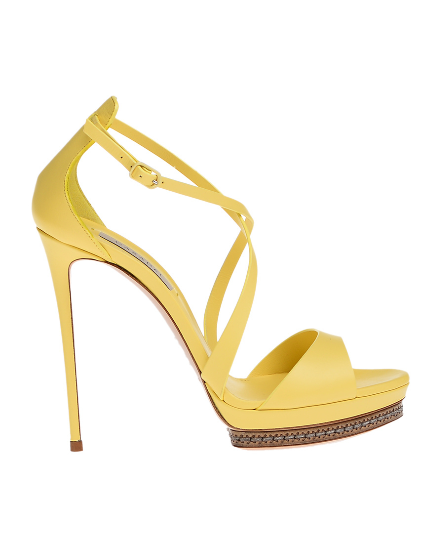 женские желтые Босоножки Casadei 850_yellow - фото-2