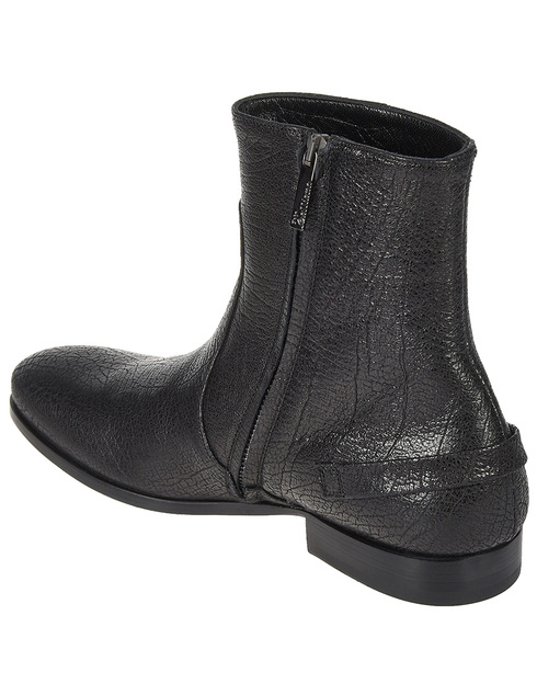 мужские черные Ботинки John Galliano 1455-black - фото-2