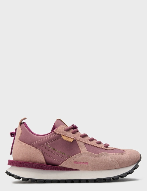 женские розовые замшевые Кроссовки Tosca Blu SF2509S090_pink - фото-5