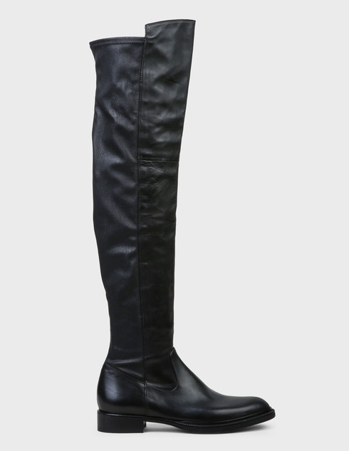 женские черные кожаные Ботфорты Fru.It 6548-black - фото-5