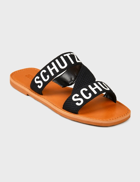 черные Шлепанцы Schutz 20889-R-logo_black