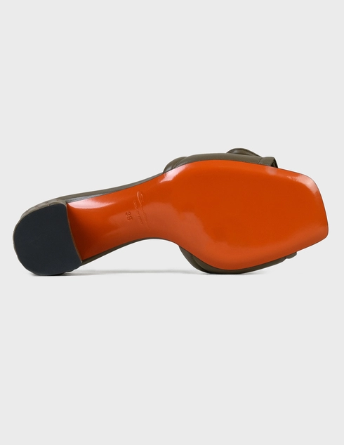 зеленые Шлепанцы Santoni SWHIQ59245HA2TPFHV50-green размер - 36.5; 39.5; 39; 38; 38.5; 37.5