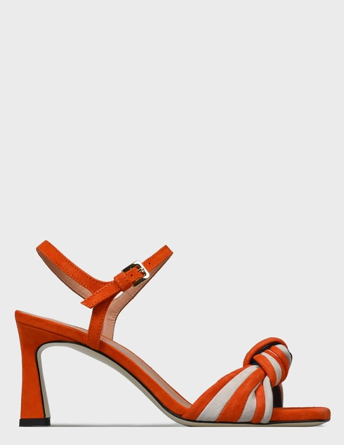 женские оранжевые замшевые Босоножки Pollini 1609_orange - фото-5